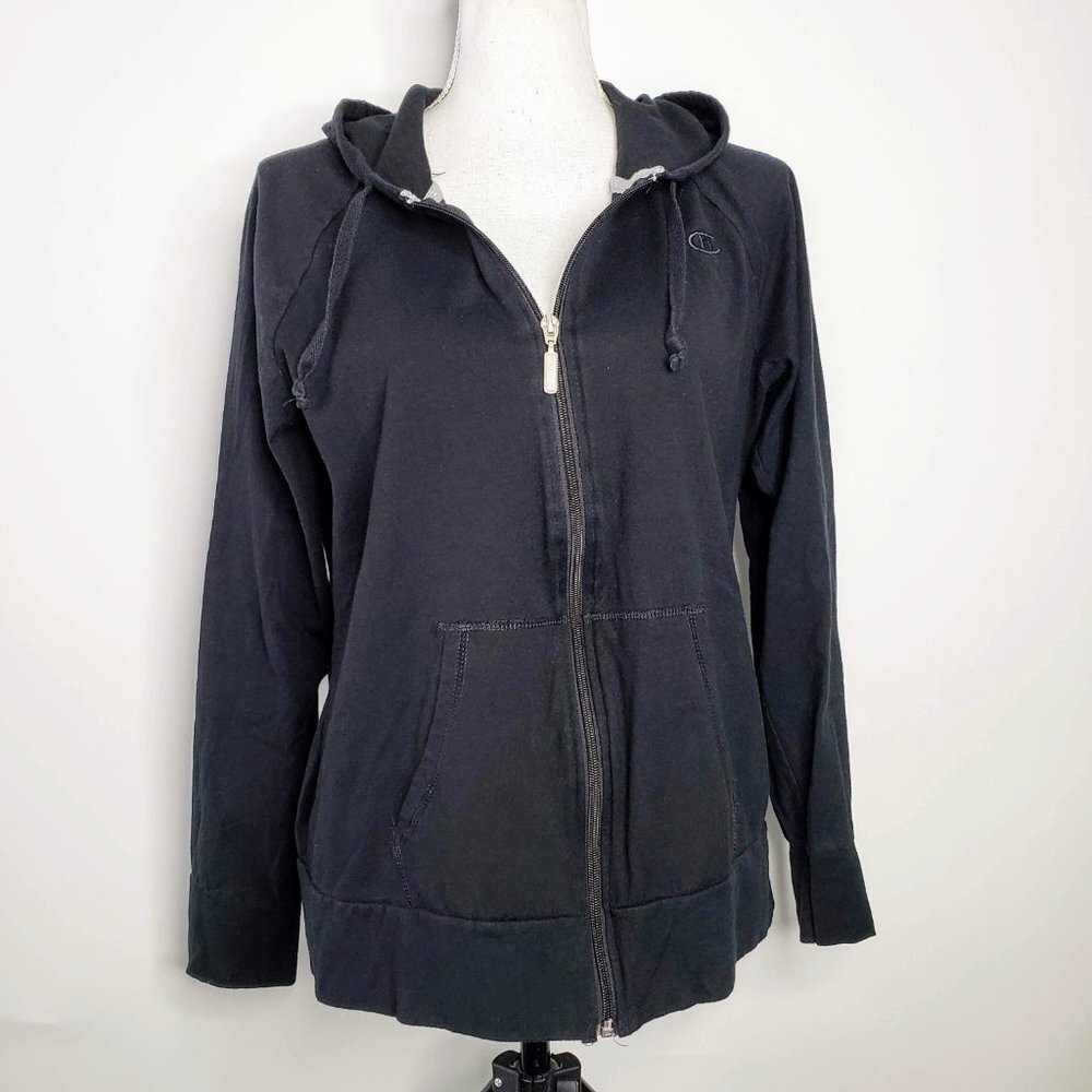 Champion All‎ Blackout Full Zip Hoodie Jacket L